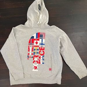 North Face RU14 Grey Hoodie Mens